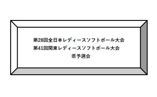 第28回全日本レディースソフトボール大会　　　第41回関東レディースソフトボール大会　県予選会