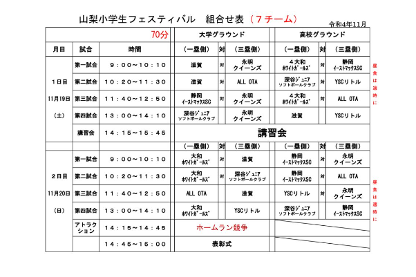 小学生フェスティバル要項案３