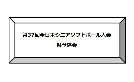 第37回全日本シニアソフトボール大会 県予選会