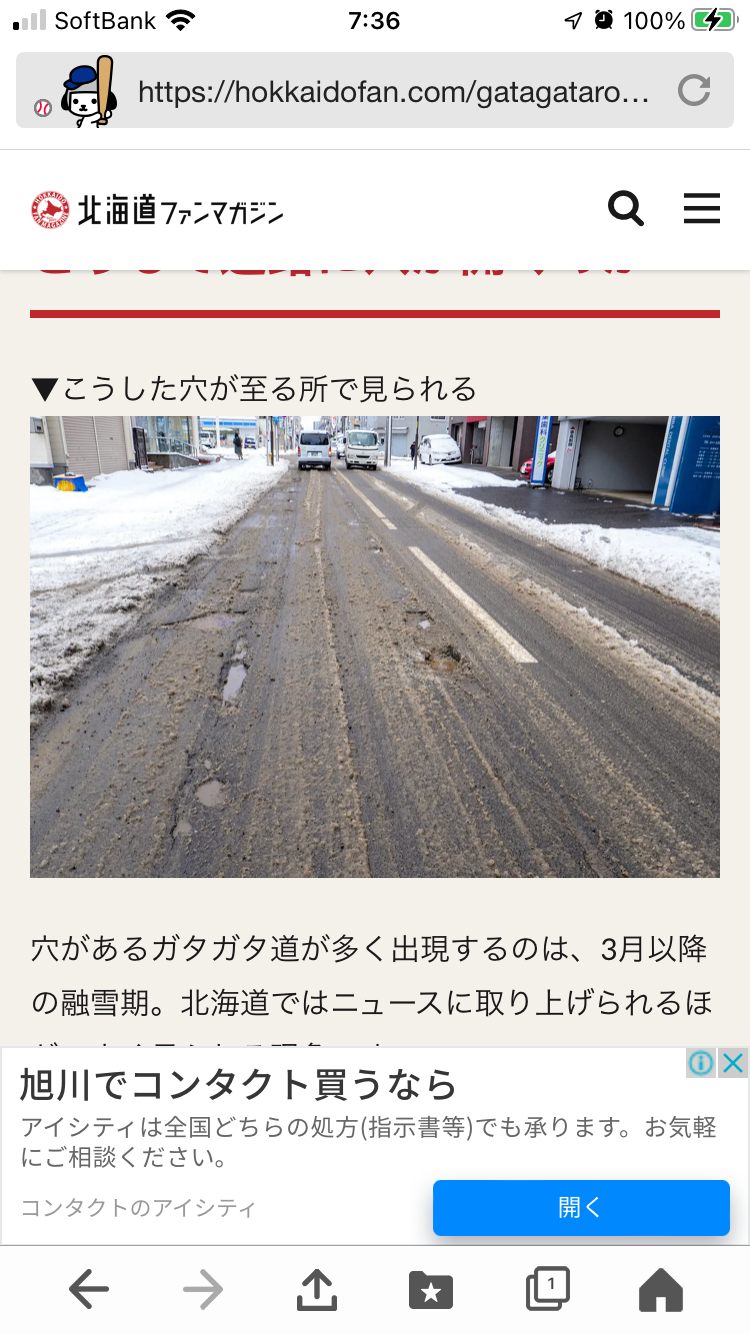 雪解け。