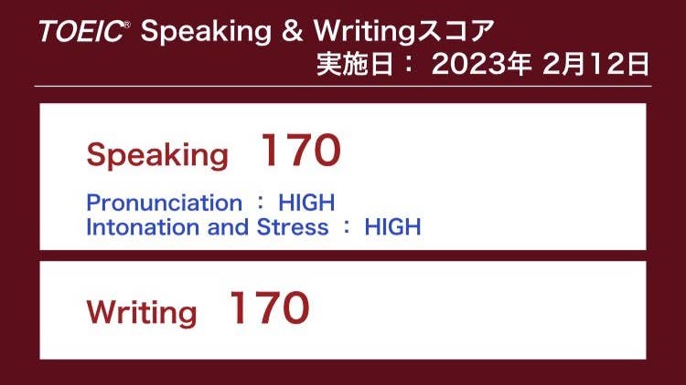 まりさん　TOEIC Speakingで170点獲得、2023年IIBC Award達成！