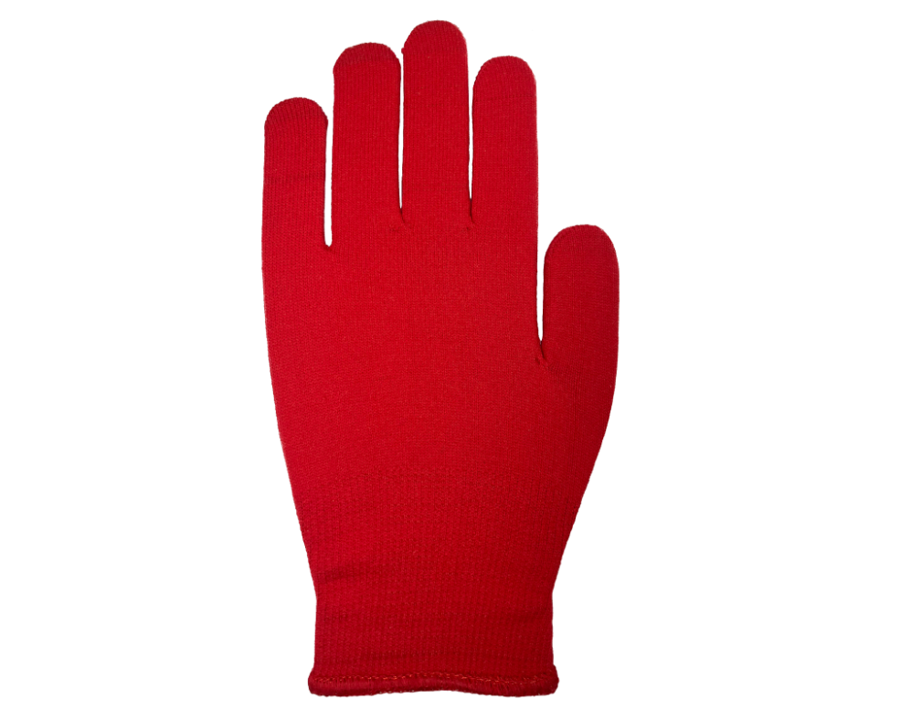 15ゲージ極薄手袋赤